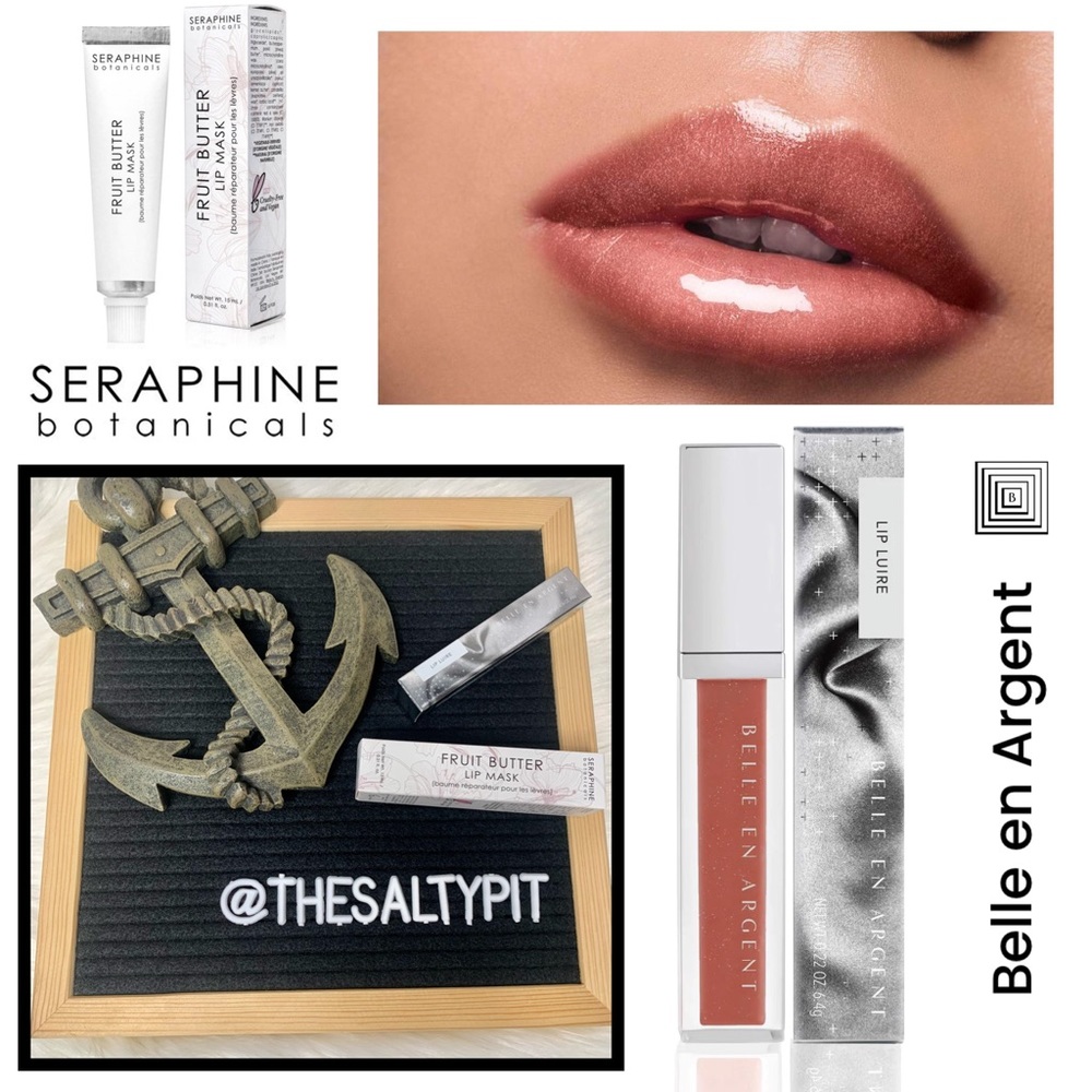 NIB Seraphine Fruit Butter Mask + Belle en Argent Lip ‘Jealous of Us’